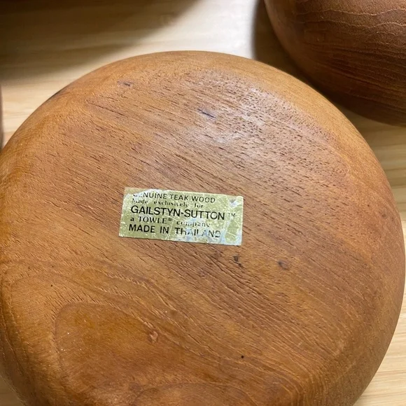 Gailstyn Sutton danish Genuine Teak 5 piece set Accents